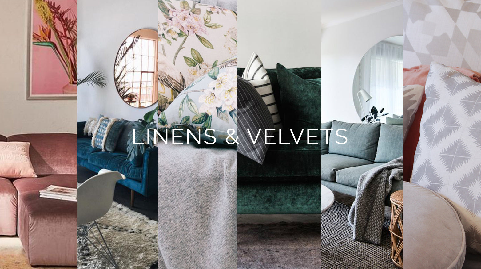 TREND SPOTTING: Linens & Velvets