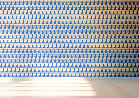 Triangles Wallpaper - Cornflower