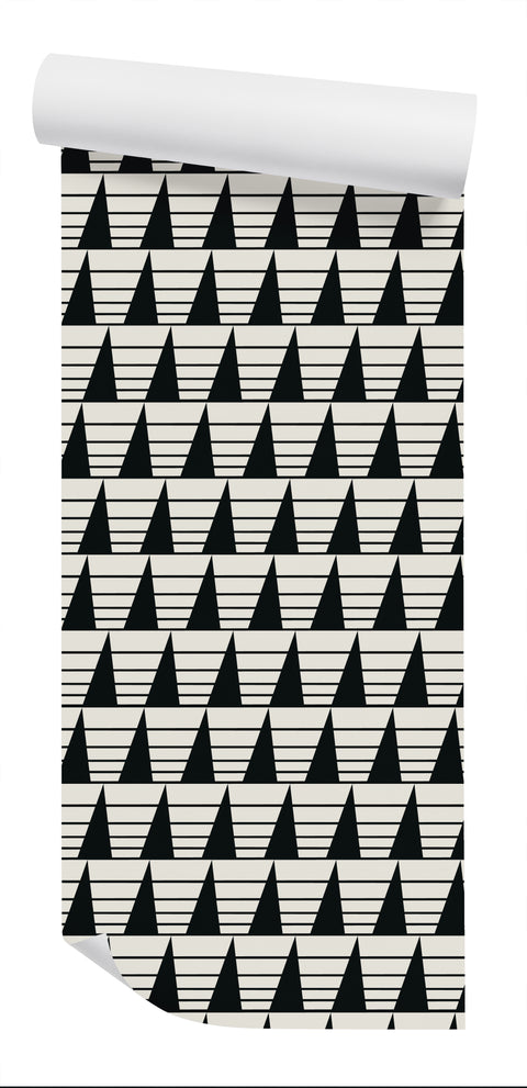 Triangles Wallpaper - Black