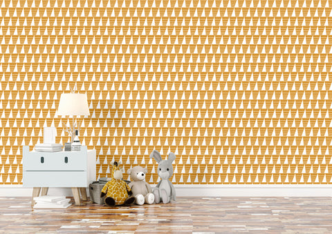 Triangles Wallpaper - Dijon Reverse
