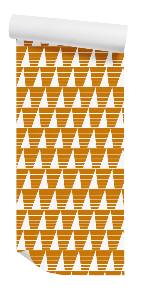 Triangles Wallpaper - Dijon Reverse