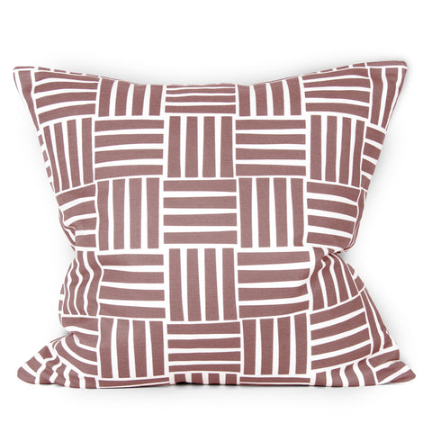 Blocks Cushion - Terracotta