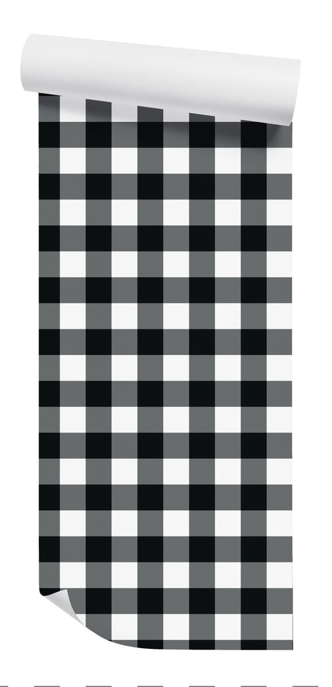 Buffalo Check Wallpaper - Black