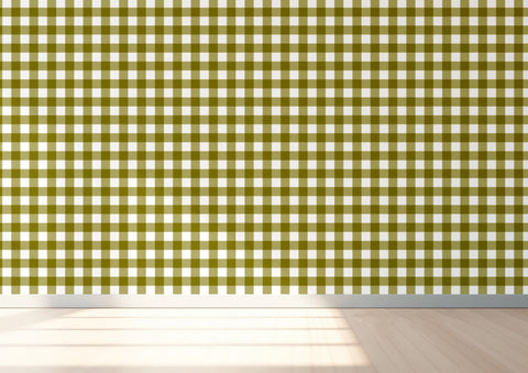 Buffalo Check Wallpaper - Chartreuse