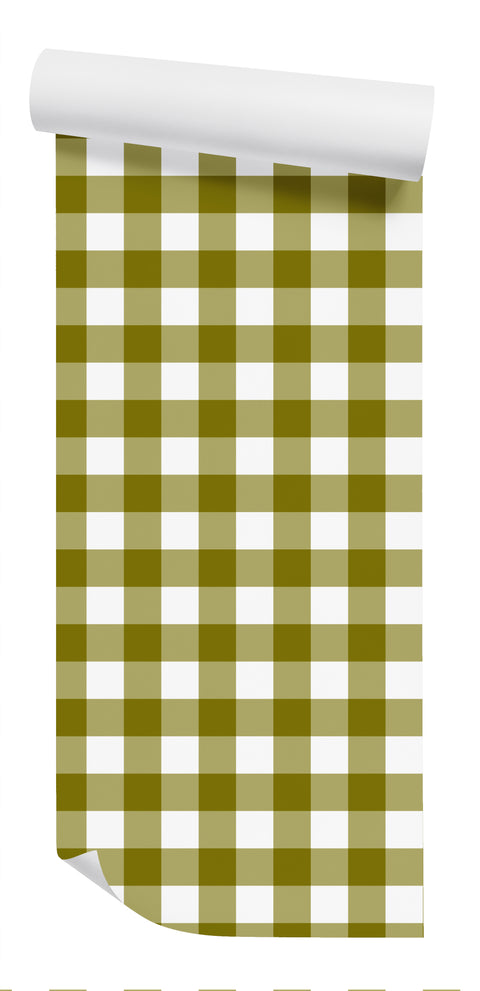 Buffalo Check Wallpaper - Chartreuse