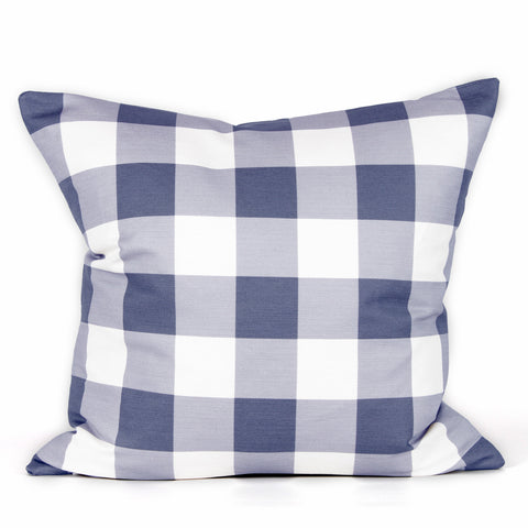 Buffalo Check Cushion - Denim