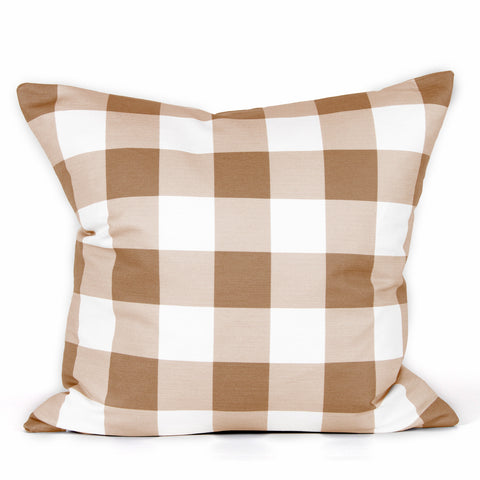 Buffalo Check Cushion - Pumpkin