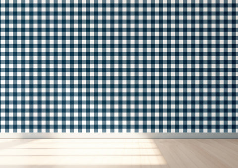 Buffalo Check Wallpaper - Mariner