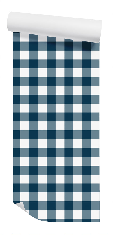 Buffalo Check Wallpaper - Mariner