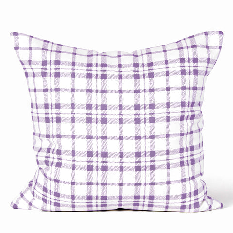 Buffalo Plaid Cushion - Aubergine