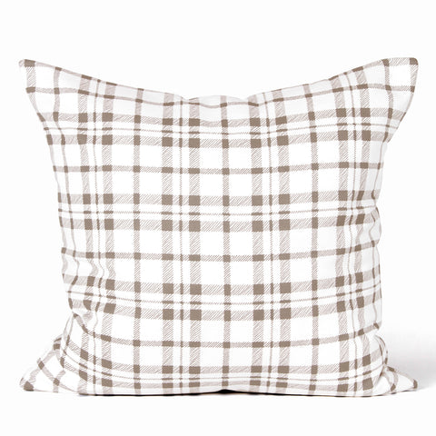 Buffalo Plaid Cushion - Chai