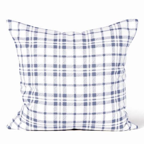 Buffalo Plaid Cushion - Denim