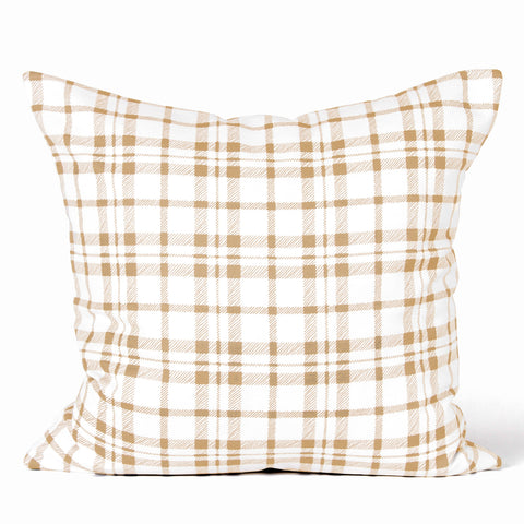 Buffalo Plaid Cushion - Pumpkin