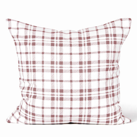 Buffalo Plaid Cushion - Terracotta