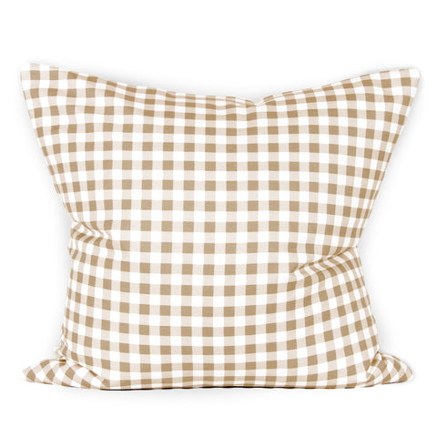 Gingham Cushion - Ginger