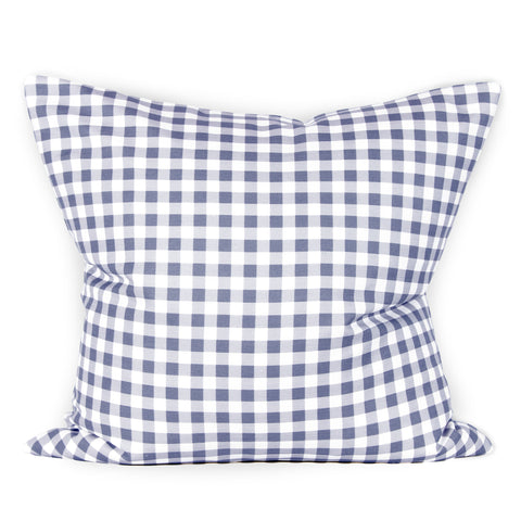 Gingham Cushion - Navy