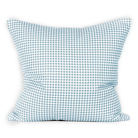 Gingham Mini Cushion - Turquiose