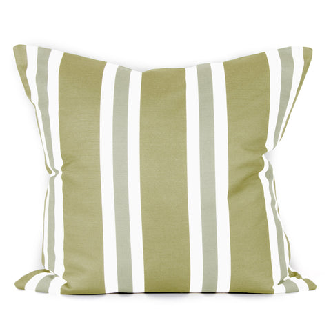 Hampton Stripe Cushion - Chartreuse