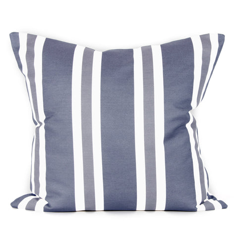 Hampton Stripe Cushion - Denim