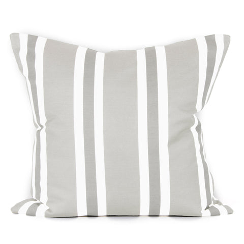 Hampton Stripe Cushion - Dove