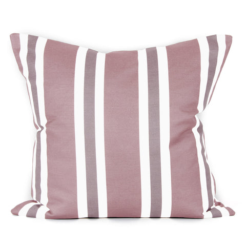 Hampton Stripe Cushion - Dusty Rose