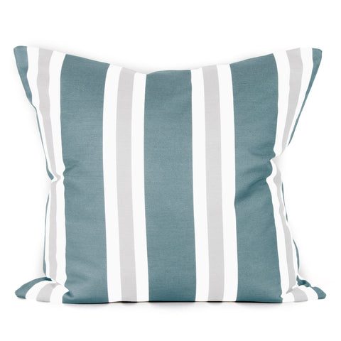 Hampton Stripe Cushion - Mediterranean