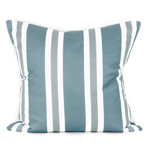 Hampton Stripe Cushion - Turquoise