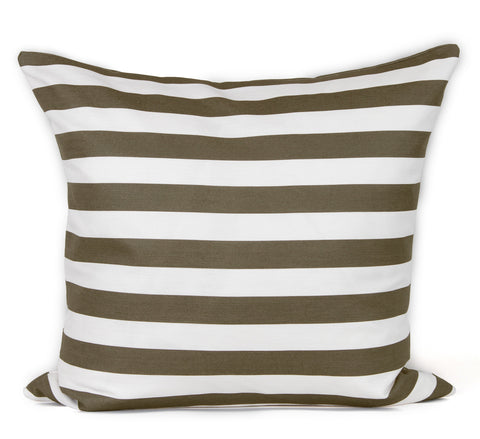 Harry Stripe Cushion - Chai