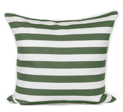 Harry Stripe Cushion - Forest
