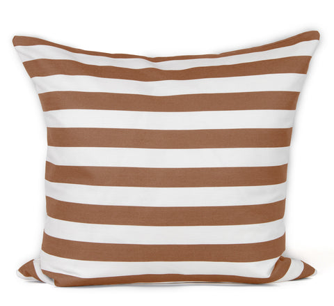 Harry Stripe Cushion - Pumpkin
