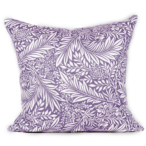 Larkspur Cushion - Aubergine