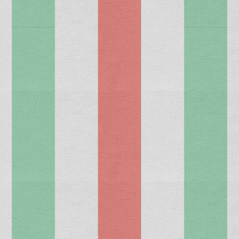 Notting Hill - Coral/Mint Fabric