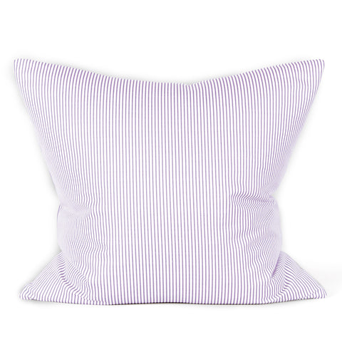 Park Stripe Cushion - Aubergine