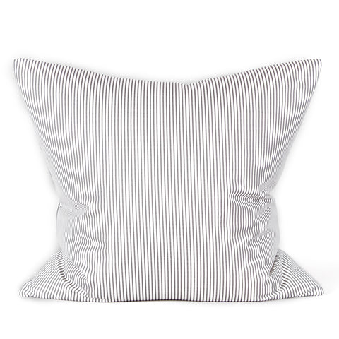 Park Stripe Cushion - Charcoal
