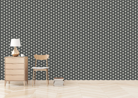 Noko Wallpaper - Black/Bone
