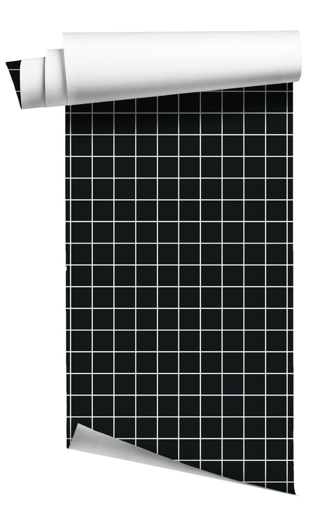 Grid Wallpaper - Black Reverse