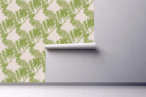 Grevillia Wallpaper - Scent/ Lummers Pink/ Apple