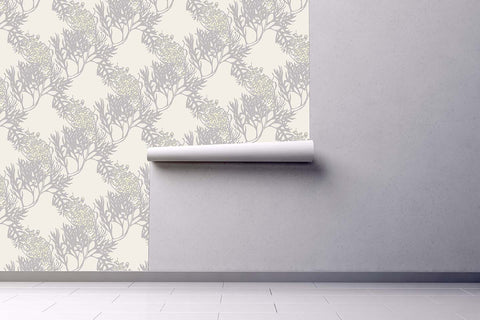 Grevillia Wallpaper - Pearl/ Freesia/ Celadon