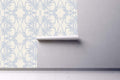 Classic Wattle Wallpaper - Pearl/Powder Blue