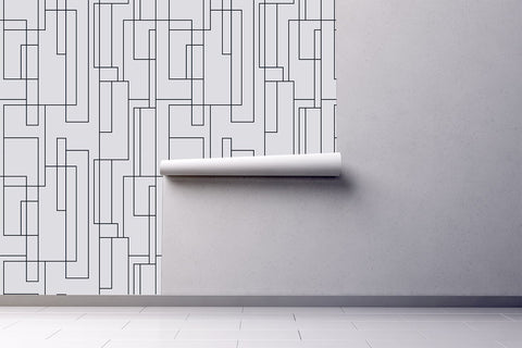 Denison Wallpaper - Metallic/Midnight