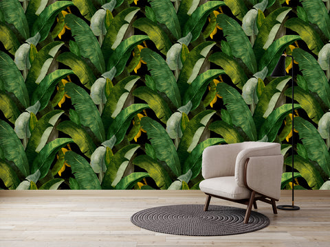 Botany Wallpaper - Black