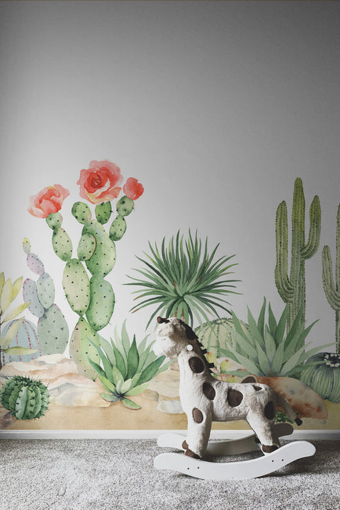 Watercolour Garden - Succulent