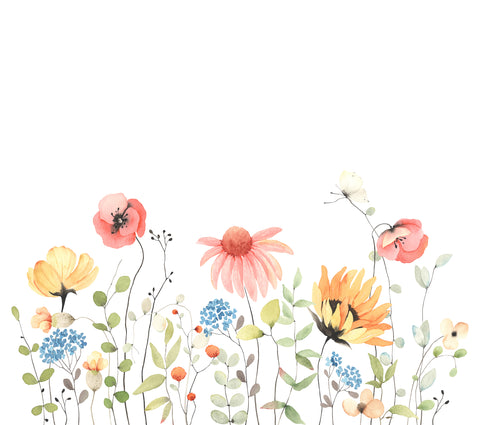 Watercolour Garden - Sunflower