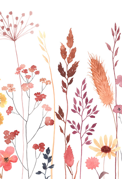 Watercolour Garden - Sunset